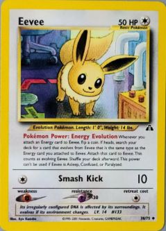 Pokemon Card - Neo Discovery 38/75 - EEVEE (uncommon)