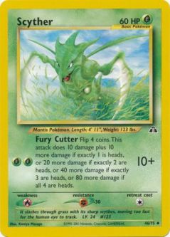 Pokemon Card - Neo Discovery 46/75 - SCYTHER (uncommon)