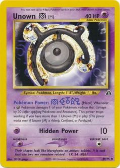 Pokemon Card - Neo Discovery 49/75 - UNOWN [M] (uncommon)