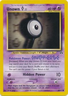 Pokemon Card - Neo Discovery 68/75 - UNOWN [I] (common)