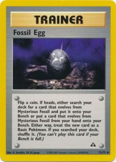 Pokemon Card - Neo Discovery 72/75 - FOSSIL EGG (uncommon)