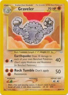 Pokemon Card - Neo Revelation 30/64 - GRAVELER (uncommon)