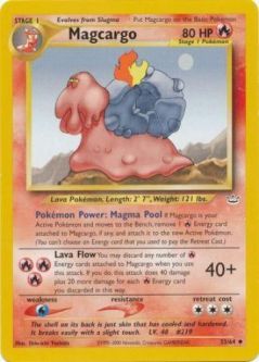 Pokemon Card - Neo Revelation 33/64 - MAGCARGO (uncommon)