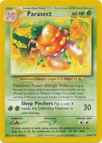 Pokemon Card - Neo Revelation 35/64 - PARASECT (uncommon): BBToyStore.com -  Toys, Plush, Trading Cards, Action Figures & Games online retail store shop  sale