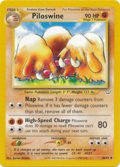 Pokemon Card - Neo Revelation 36/64 - PILOSWINE (uncommon)