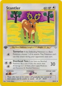 Pokemon Card - Neo Revelation 38/64 - STANTLER (uncommon) **1st Edition**