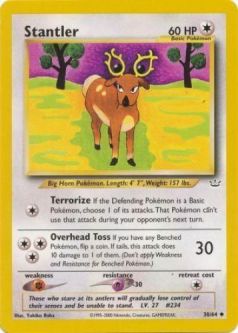 Pokemon Card - Neo Revelation 38/64 - STANTLER (uncommon)