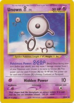 Pokemon Card - Neo Revelation 39/64 - UNOWN [B] (uncommon)