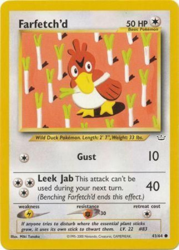 Farfetch'd Hidden Fates, Pokémon