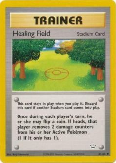 Pokemon Card - Neo Revelation 61/64 - HEALING FIELD (uncommon)