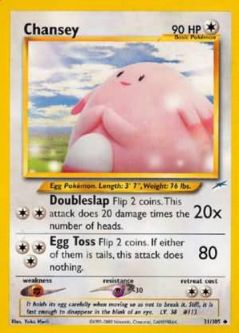 Pokemon Card - Neo Destiny 31/105 - CHANSEY (uncommon)