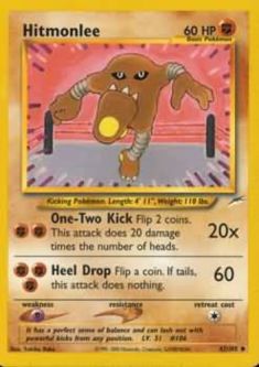 Pokemon Card - Neo Destiny 42/105 - HITMONLEE (uncommon)