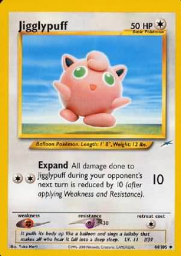 Pokemon Card - Neo Destiny 44/105 - JIGGLYPUFF (uncommon)
