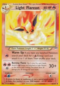 Pokemon Card - Neo Destiny 46/105 - LIGHT FLAREON (uncommon)