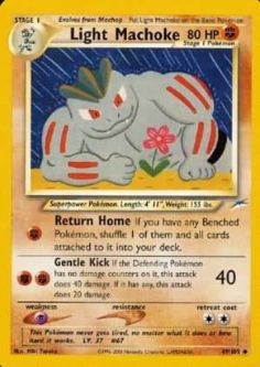 Pokemon Card - Neo Destiny 49/105 - LIGHT MACHOKE (uncommon)