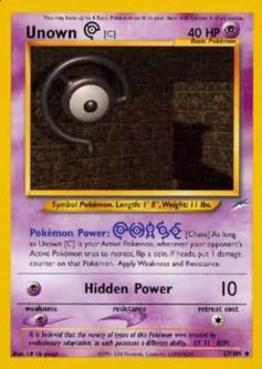 Pokemon Card - Neo Destiny 57/105 - UNOWN [C] (uncommon)