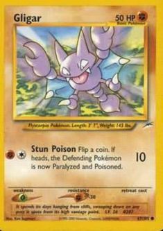 Pokemon Card - Neo Destiny 67/105 - GLIGAR (common)