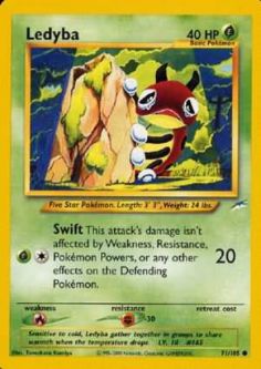Pokemon Card - Neo Destiny 71/105 - LEDYBA (common)