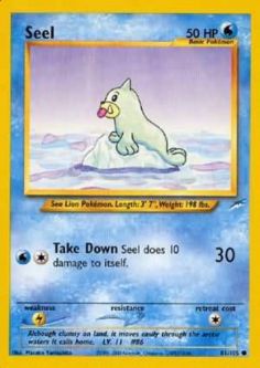 Pokemon Card - Neo Destiny 81/105 - SEEL (common)