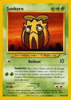 Pokemon Card - Neo Destiny 83/105 - SUNKERN (common)