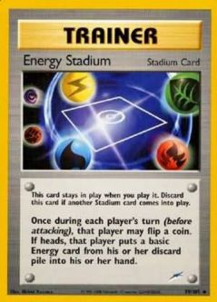 Pokemon Card - Neo Destiny 99/105 - ENERGY STADIUM (uncommon)