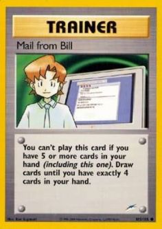 Pokemon Card - Neo Destiny 105/105 - MAIL FROM BILL (common)