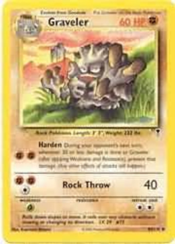 Pokemon Card - Legendary Collection 44/110 - GRAVELER (uncommon)