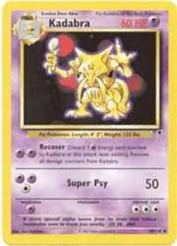 Pokemon Card - Legendary Collection 49/110 - KADABRA (uncommon)