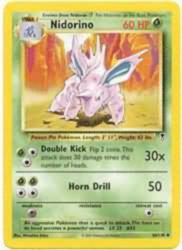 nidorino pokemon card value Pokemon Card - Legendary Collection 56/110