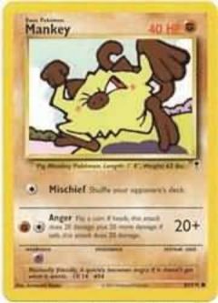 Pokemon Card - Legendary Collection 81/110 - MANKEY (common)