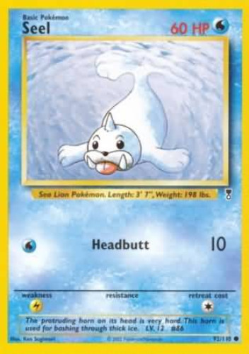 Pokemon Single Card LEGENDARY COLLECTION - 092/110 : Seel