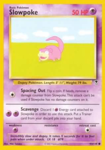 Pokemon Card - Legendary Collection 93/110 - SLOWPOKE (common):  BBToyStore.com - Toys, Plush, Trading Cards, Action Figures & Games online  retail store shop sale