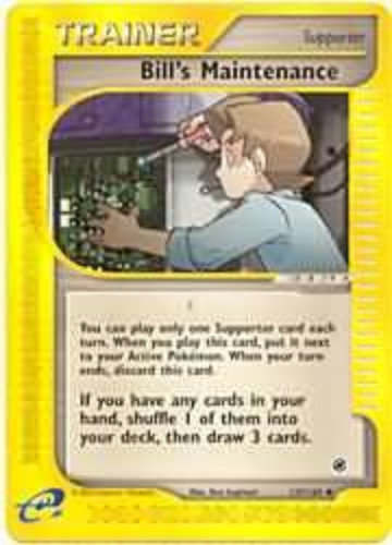 Pokemon Card - Expedition 137/165 - BILL'S MAINTENANCE (uncommon):  BBToyStore.com - Toys, Plush, Trading Cards, Action Figures & Games online  retail store shop sale