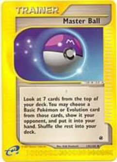 Pokemon Card - Expedition 143/165 - MASTER BALL (uncommon)