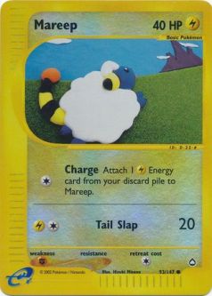 Pokemon Card - Aquapolis 93/147 - MAREEP (REVERSE holo-foil)
