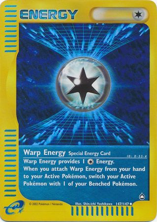Pokemon Card - Aquapolis 147/147 - WARP ENERGY (reverse holo)