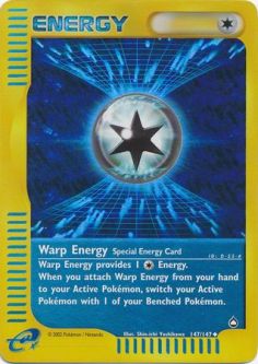 Pokemon Card - Aquapolis 147/147 - WARP ENERGY (reverse holo)