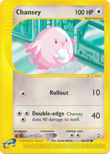 Pokemon Card - Aquapolis 69/147 - CHANSEY (common)