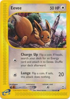 Pokemon Card - Aquapolis 75/147 - EEVEE (common)