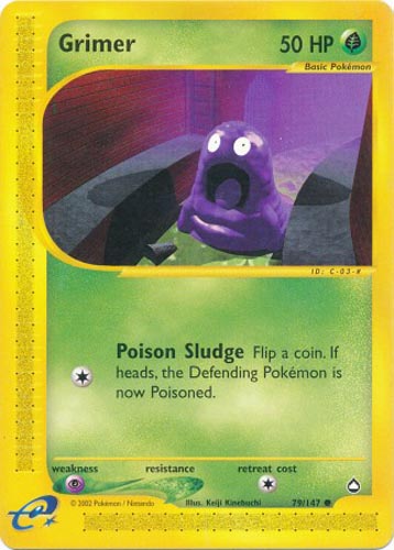 Pokemon Card - Aquapolis 79/147 - GRIMER (common)
