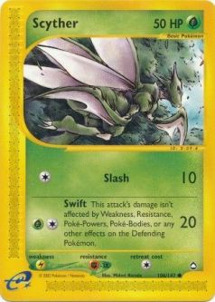 Pokemon Card - Aquapolis 106/147 - SCYTHER (common)