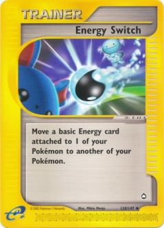 Pokemon Card - Aquapolis 120/147 - ENERGY SWITCH (uncommon)