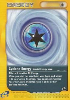 Pokemon Card - Skyridge 143/144 - CYCLONE ENERGY (uncommon)
