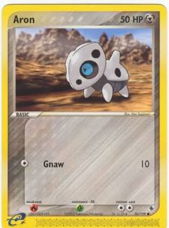Pokemon Card - Ruby & Sapphire 50/109 - ARON (common)