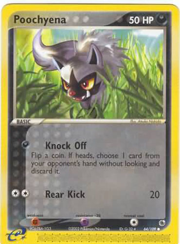 Pokemon Card - Ruby & Sapphire 64/109 - POOCHYENA (common): BBToyStore.com  - Toys, Plush, Trading Cards, Action Figures & Games online retail store  shop sale