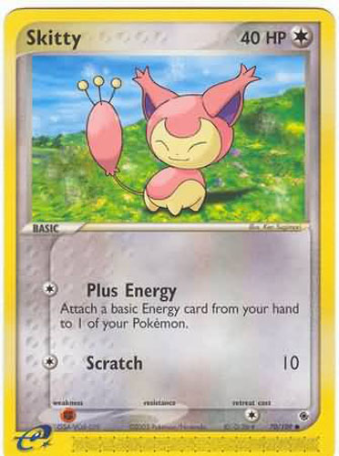 skitty pokemon cards 104/146 Pokmon Card ~ Reverse Holofoil Colorless Artist Pokemon Card - Ruby &
