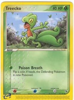 Pokemon Card - Ruby & Sapphire 75/109 - TREECKO (common)