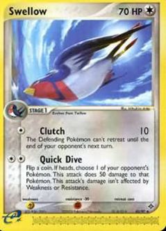 Pokemon Card - Dragon 45/97 - SWELLOW (uncommon)