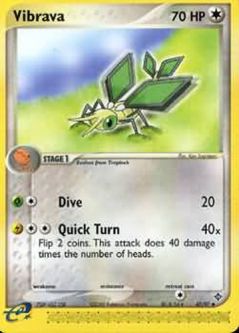 Pokemon Card - Dragon 47/97 - VIBRAVA (uncommon)