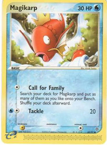 Pokemon Card - Dragon 60/97 - MAGIKARP (common)